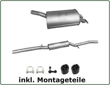 Auspuff Set für Golf IV Kombi 4motion 1.8 1.9 TDI 2.0 2.3 Mitteltopf + Endtopf