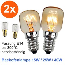 2x Backofenlampe E14