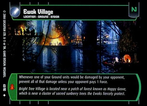 Ewok village foil - -, return