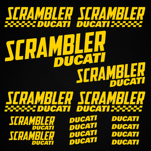 Aufkleber ducati scrambler 16x - scrambler,