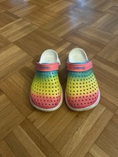 Sketchers Crocs Regenbogen Bunt Hausschuhe Größe 1 Ca 28 29 30
