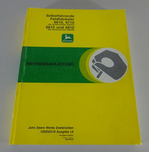 Betriebsanleitung john deere - john,