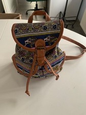 Rucksack aus Stoff mit Elefantenmotiv Urlaubsmitbringsel neu