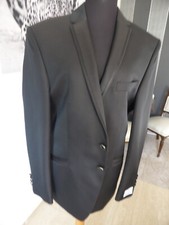 Herren Anzug von Wilvorst in Schwarz Braun glänzend Gr. 102