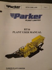 Parker RT16 Brecheranlage Bedienung und  Ersatzteilliste/ Ersatzteilekatalog 
