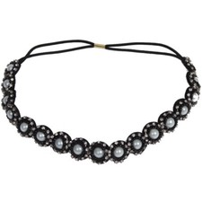 Stirnband Strass Perlen Haarband Kopfband Zopfgummi Haarschmuck Kopfschmuck