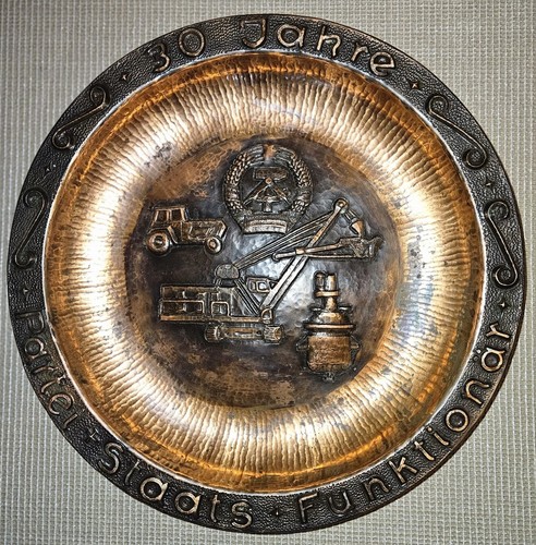 Alter wandteller aus kupfer - alter,