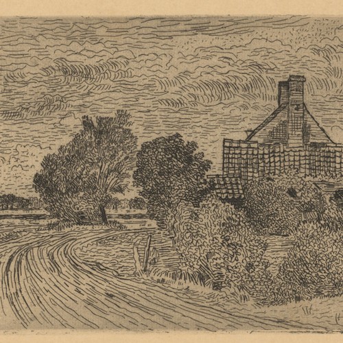 Paul baum aus sluis radierung - sluis,
