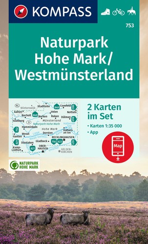 Kompass wanderkarte 753 - wanderkarte,