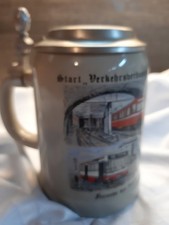 Bierkrug mit Zinndeckel