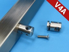 Edelstahl Querstabhalter