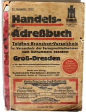28766 Handels-Adressbuch Groß-Dresden Reichspostbezirk Dresden 1935 Sachsen