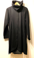 NEUw Elegance Paris extravagant Mantel Wollmix black tolle Details Hingucker 38