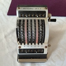 Antike Rechenmaschine Resulta 7 50er Jahre