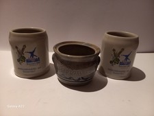 2 Bierhumpen Steingut: Düssel Alt Radschläger - 0,25 l - NEU