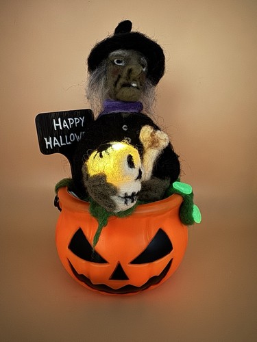 Halloween dekofigur hexe - hexe, im