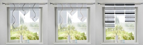 Scheibengardinen 3er set - scheibengardinen,
