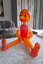 Ostalgie DDR UdSSR Buratino / Pinocchio 50 cm Plastik Glieder Puppe