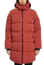 EDC Steppmantel mit Kapuze Größe S Terrakotta by ESPRIT Wintermantel Strom Cuffs