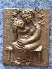 Bronze Relief Maria mit