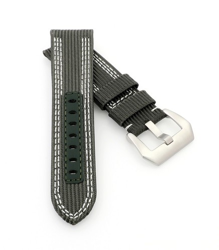 Nylon leder uhrenarmband mit - nylon-leder,