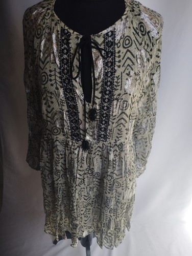 Zara metallic hippie boho - zara,