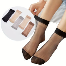 10x damen nylonsöckchen - 10x,