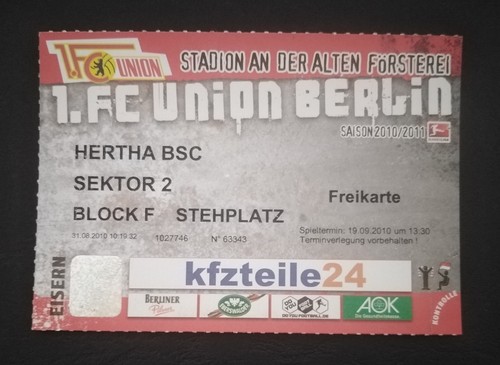 Ticket bundesliga 2010 - ticket, 2010/11