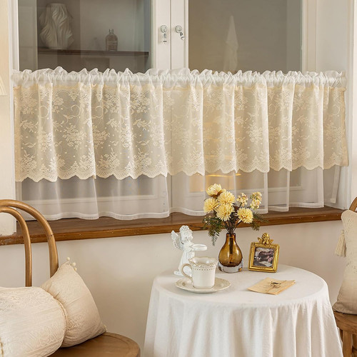 Beige scheibengardinen - beige,