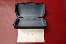 GUCCI Hartschalen-Brillenetui mit Tuch, Samt schwarz - absolut NEU!
