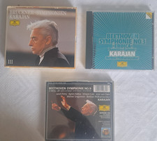 5 CD´s  Herbert v.Karajan, 3 x Bruckner Symphonien, 2 x Beethoven Symp.Nr. 3 + 9