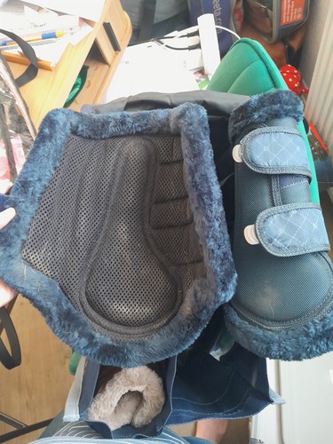 4horses gamaschen blau - m,