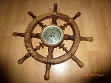 Barometer und Thermometer in Form Lenkrad vom Schiff, Steuerrad aus Kunststoff