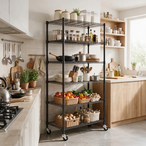 Ebenen metallregal mit - 6,