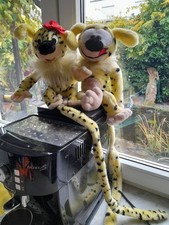 MARSUPILAMI Ehepaar Plüschfigur Stofftier Alt 1996 Original MARSIPULAMI 1 Meter