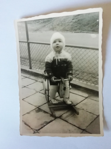 Altes foto kleinkind - foto, mit