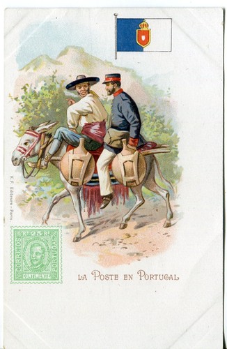Post portugal postbote esel - postbote,
