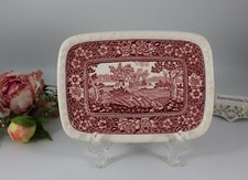 V&B Villeroy & Boch Rusticana rot - Butterplatte / Servierplatte 18 x 13 cm.