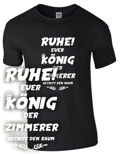 König zimmer shirt - könig, t-shirt