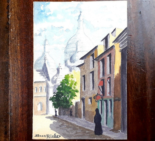 Kleines aquarell paris - aquarell,,