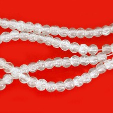 Glasperlen Crackle rund 4 mm