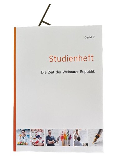 Studienheft weimarer republik - studienheft,