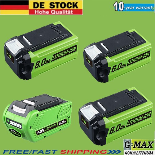 40v 0ah 8ah für greenworks - 40v, 6,0ah