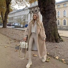 Teddy Bear Mantel aus Lammfell