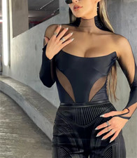 S M L Sexy Clubbing Wear Mesh