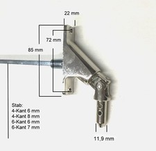 Gelenk 22x85 90° Stab L 300 -