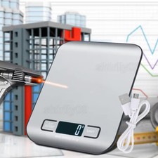 USB Küchenwaage digital Edelstahl LCD Anzeige 10kg1g Messung elektronische Waage