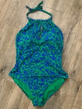 BODEN Badeanzug grün blau Gr