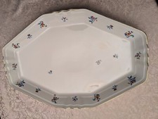 Fleischplatte - K & A Krautheim Art Deco Selb Bavaria -  Blumendekor - (1)