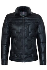 Herren Schwarz Puffer